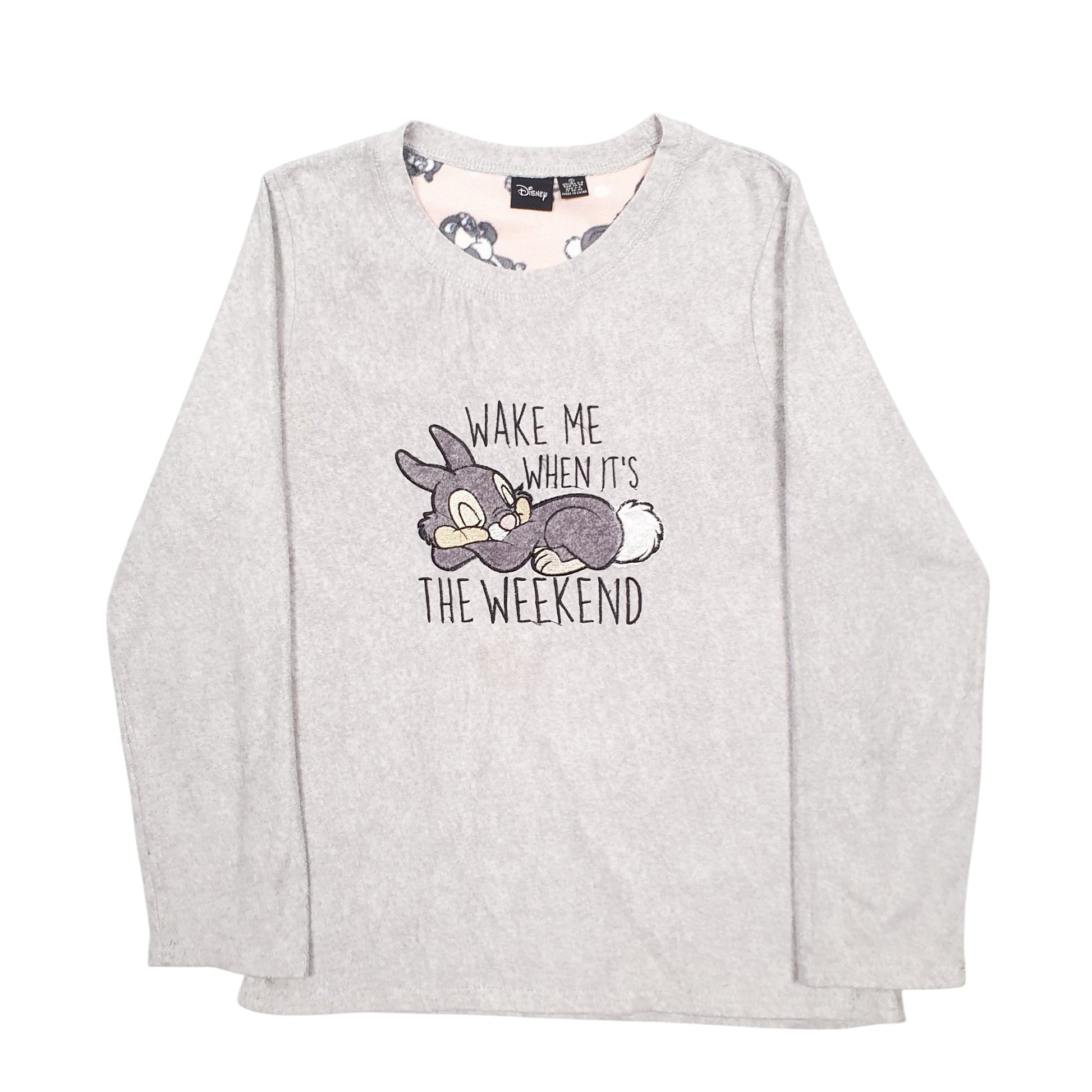 Womens Grey Disney Weekend Rabbit Crewneck Jumper
