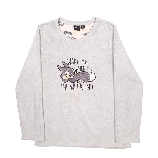 Womens Grey Disney Weekend Rabbit Crewneck Jumper