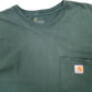 Mens Green Carhartt  Short Sleeve T Shirt