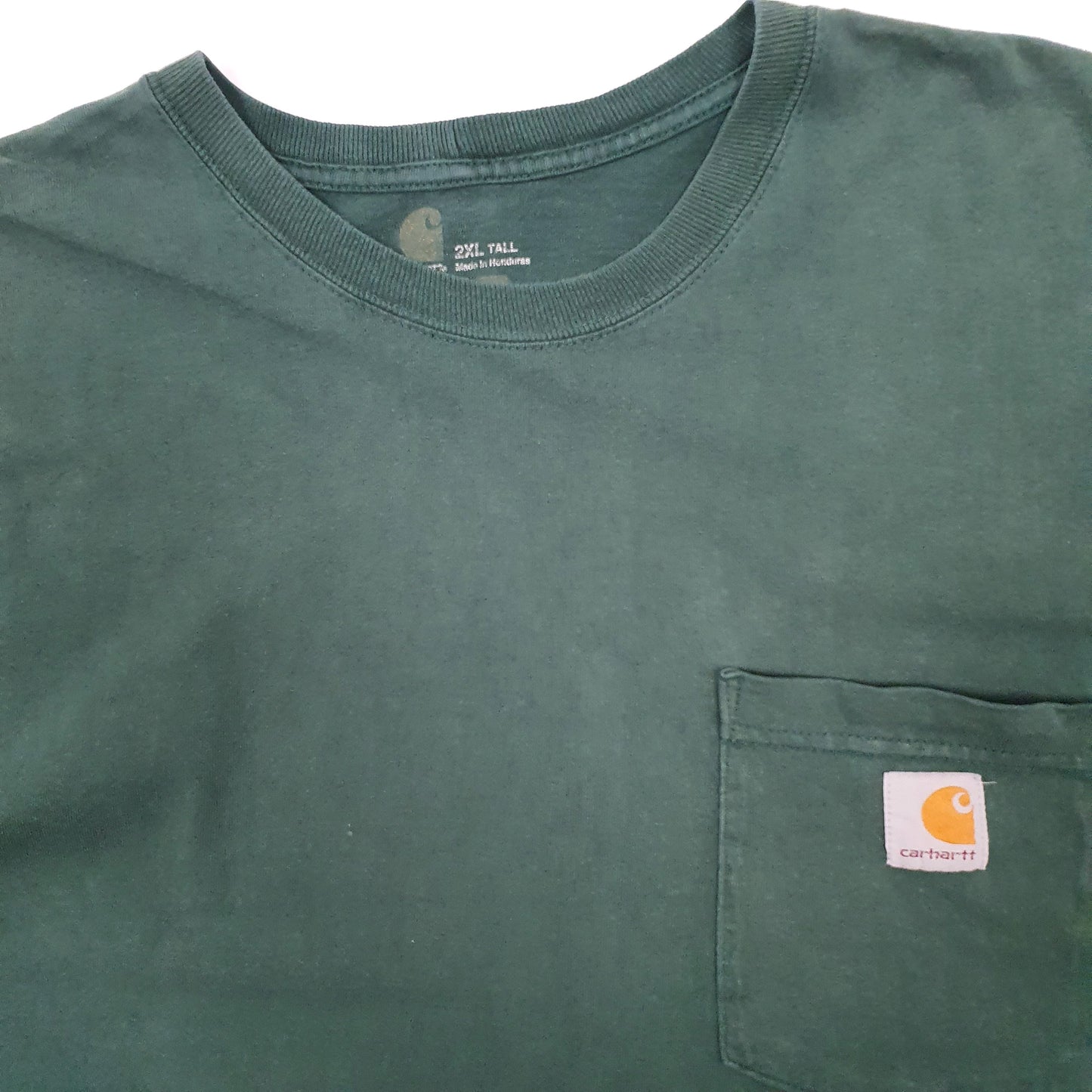 Mens Green Carhartt  Short Sleeve T Shirt