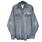 Mens Blue Wrangler Denim Jeans Western Pearl Snap Cowboy Pendleton Whisky Long Sleeve Shirt
