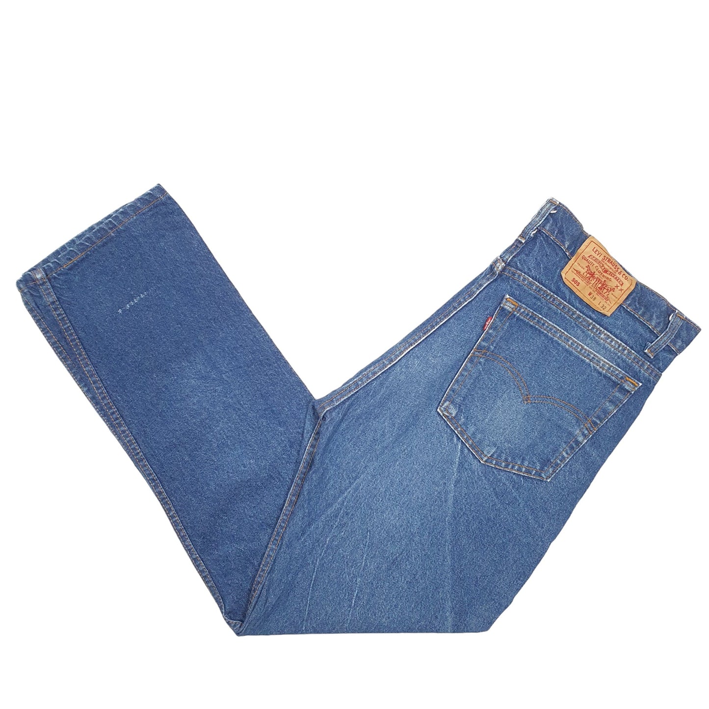 Mens Blue Levis Vintage 90s Made In USA 505 JeansW38 L32