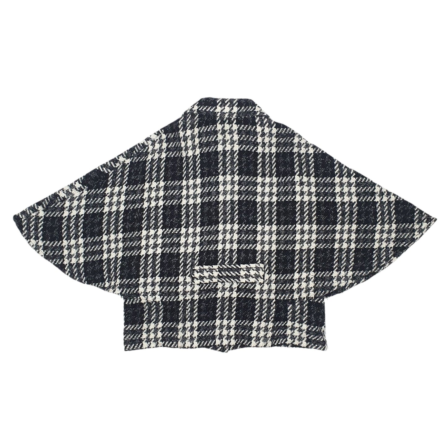 Womens Black Unbranded Poncho  Coat