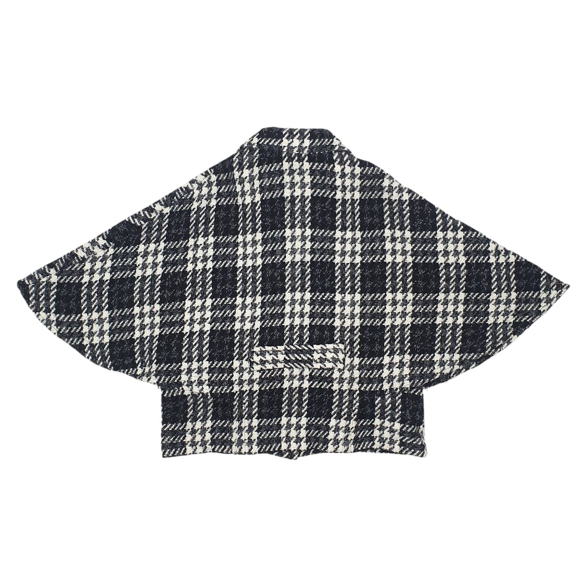 Womens Black Unbranded Poncho  Coat