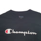 Mens Black Champion Spellout Short Sleeve T Shirt