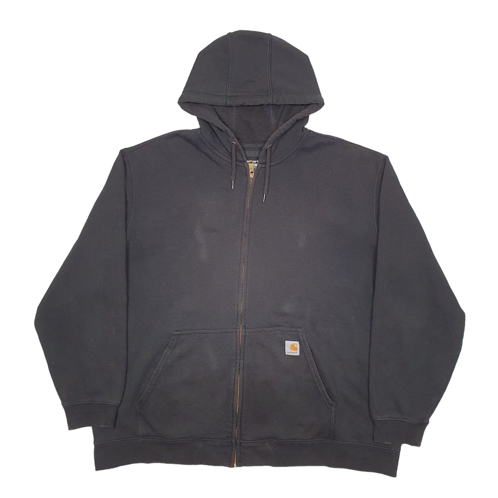 Mens Black Carhartt Workwear Full Zip Jumper