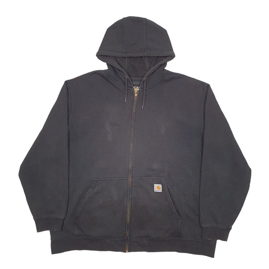 Mens Black Carhartt Workwear Full Zip Jumper
