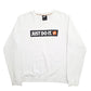 Mens White Nike Just Do It Spellout Crewneck Jumper