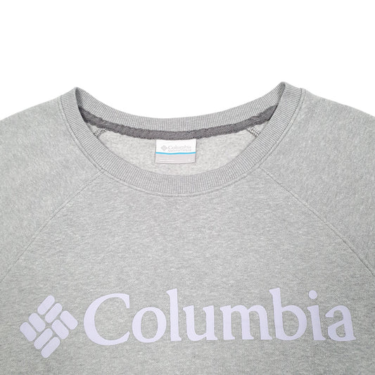 Womens Grey Columbia Sportswear Spellout Crewneck Jumper