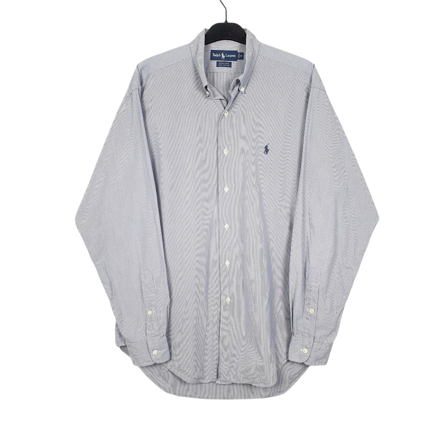 Mens Blue Ralph Lauren Oxford Long Sleeve Shirt
