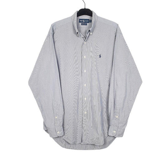 Mens Blue Ralph Lauren Oxford Long Sleeve Shirt
