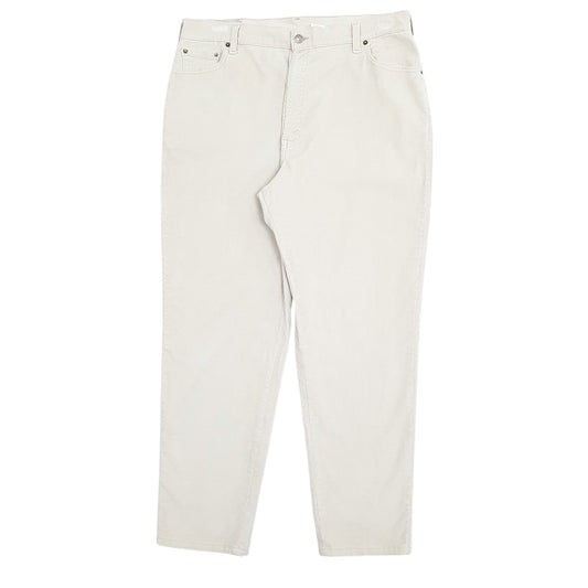 Womens Cream Levis 550 EGGS Corduroy Trousers