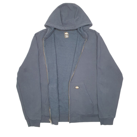 Mens Navy Dickies Hoodie Full Zip Jumper