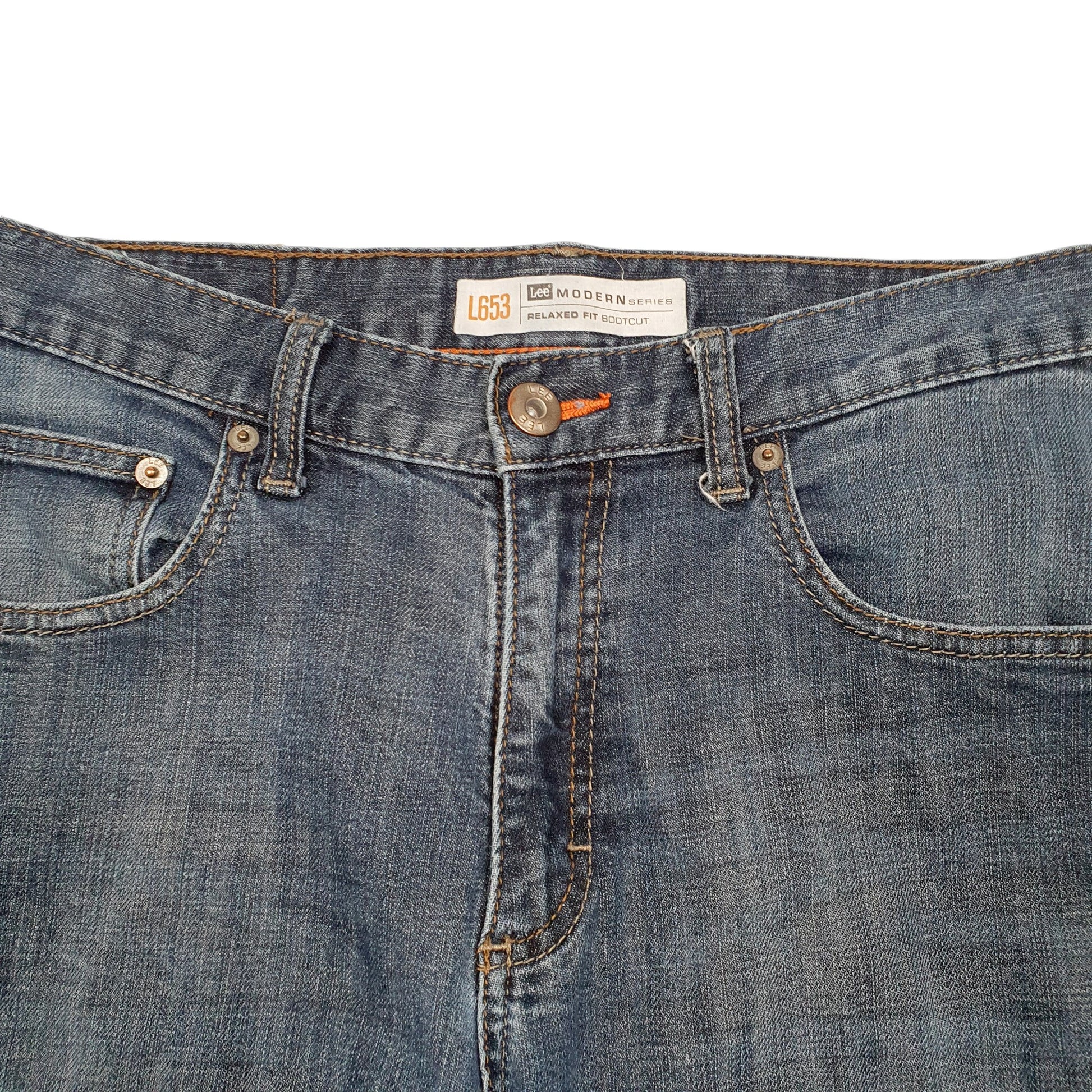 Mens Blue Lee Relaxed Modern Casual JeansW30 L34