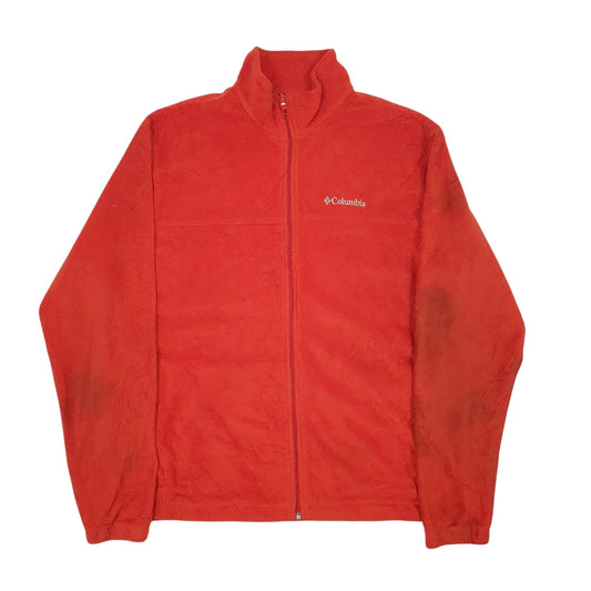 Mens Orange Columbia Sportswear Company  Full Zip Jumper
