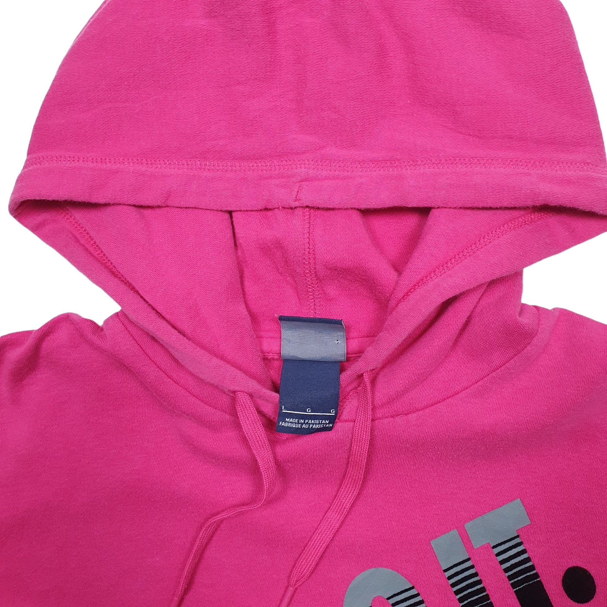 Womens Pink Nike Spellout Hoodie Jumper