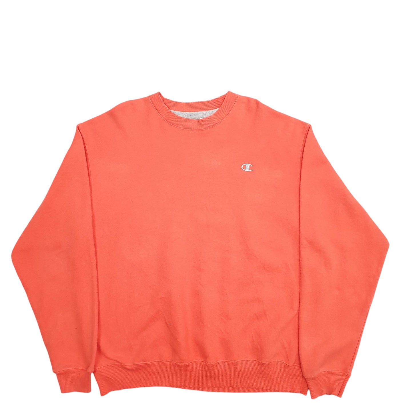 Mens Orange Champion  Crewneck Jumper