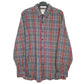 Mens Grey L.L.Bean Flannel Overshirt Long Sleeve Shirt
