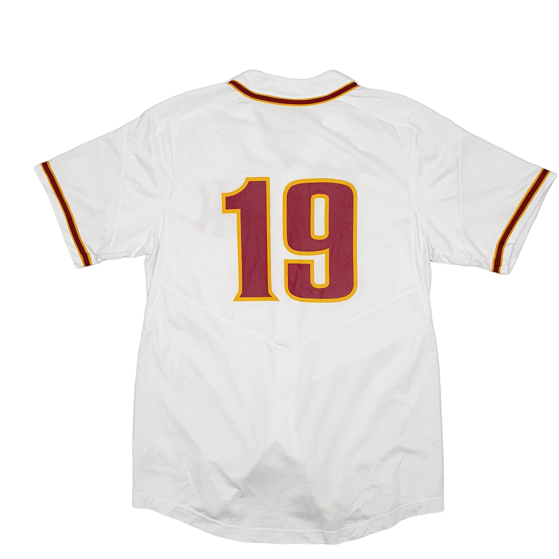 Mens White Nike MLB Baseball Jersey Indiana Nitros Short Sleeve T Shirt