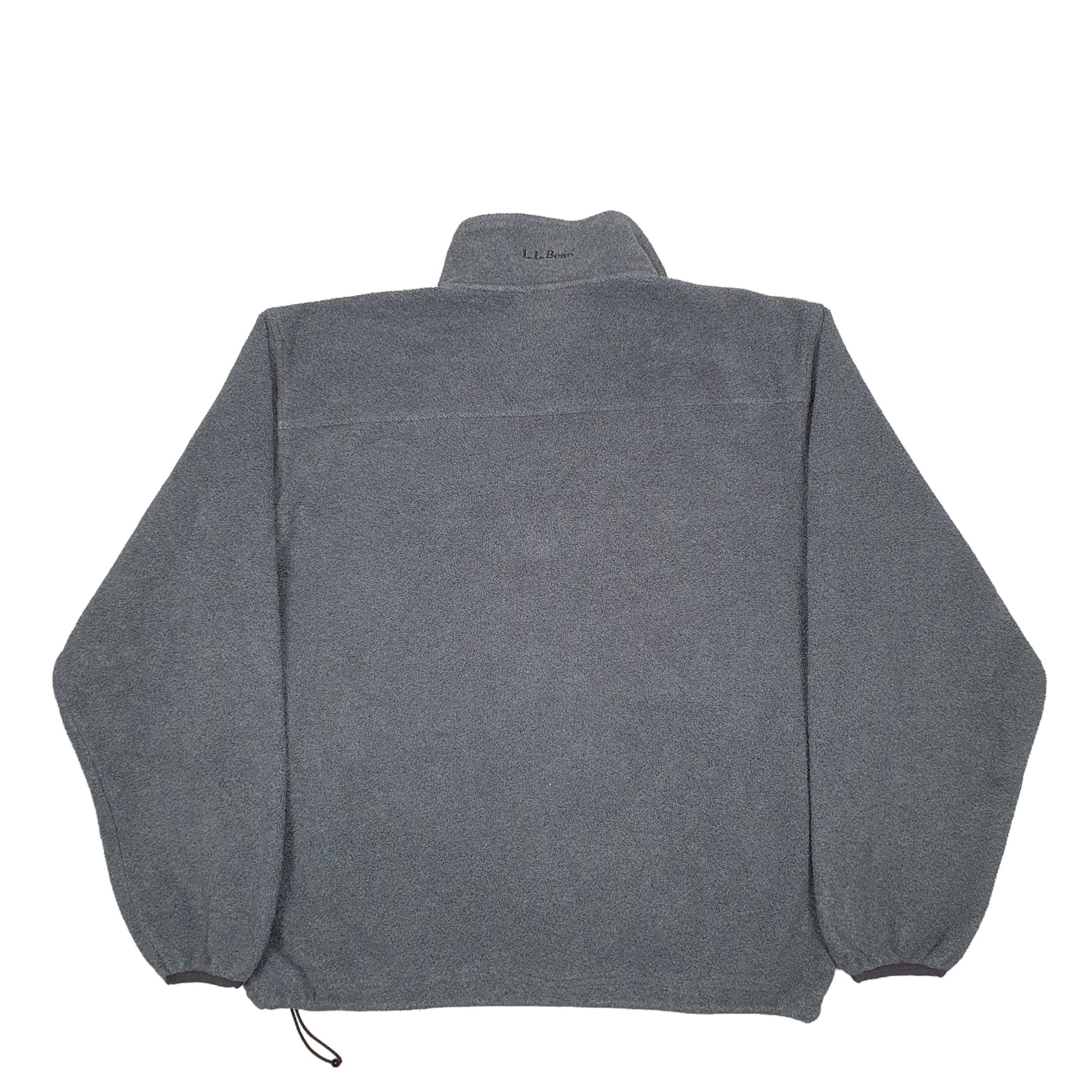 Mens Grey L.L.Bean  Quarter Zip Jumper