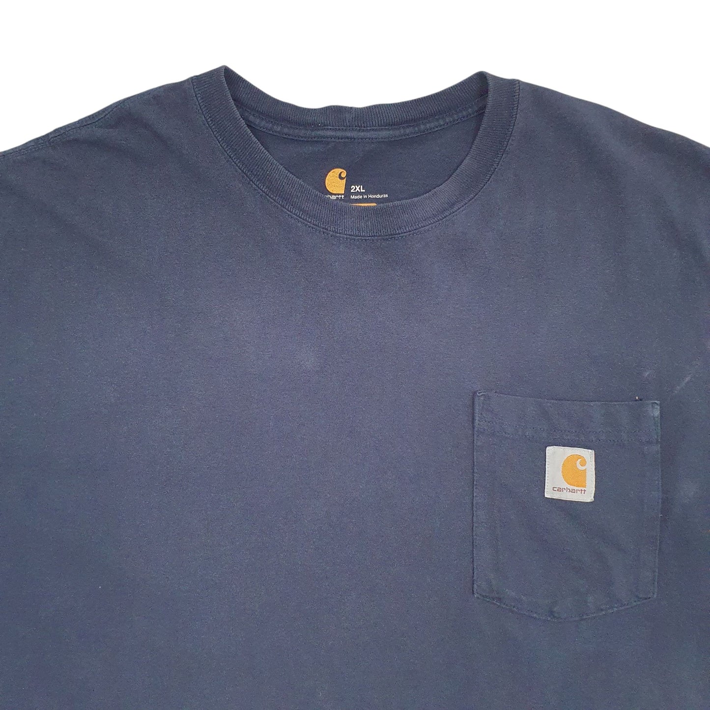 Mens Navy Carhartt Original Fit Short Sleeve T Shirt