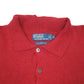 Mens Red Polo Ralph Lauren Collared Knit Crewneck Jumper