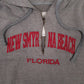 Mens Grey Unbranded New Smyrna Beach Florida Quarter Zip Jumper