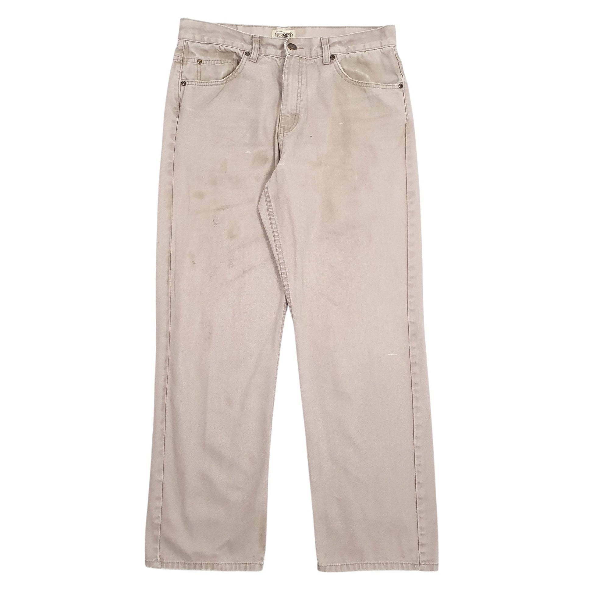 Mens Beige Schmidt Work Wear Work Wear Carpenter Trousers