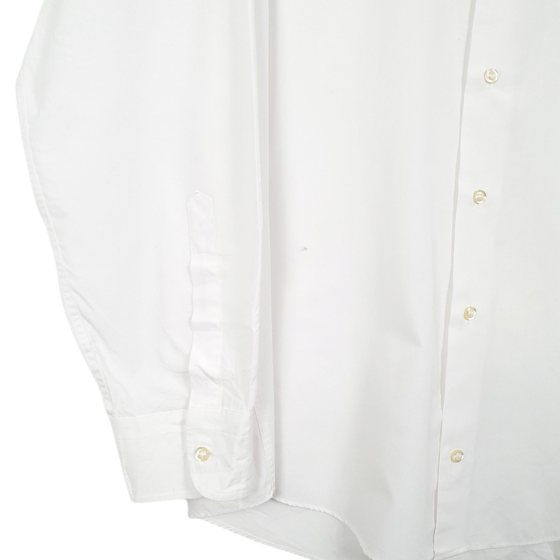 Mens White Burberry London Long Sleeve Shirt