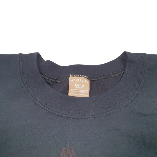 Mens Black George Vintage Motorcycles Knucklehead Panhead Classics Crewneck Jumper