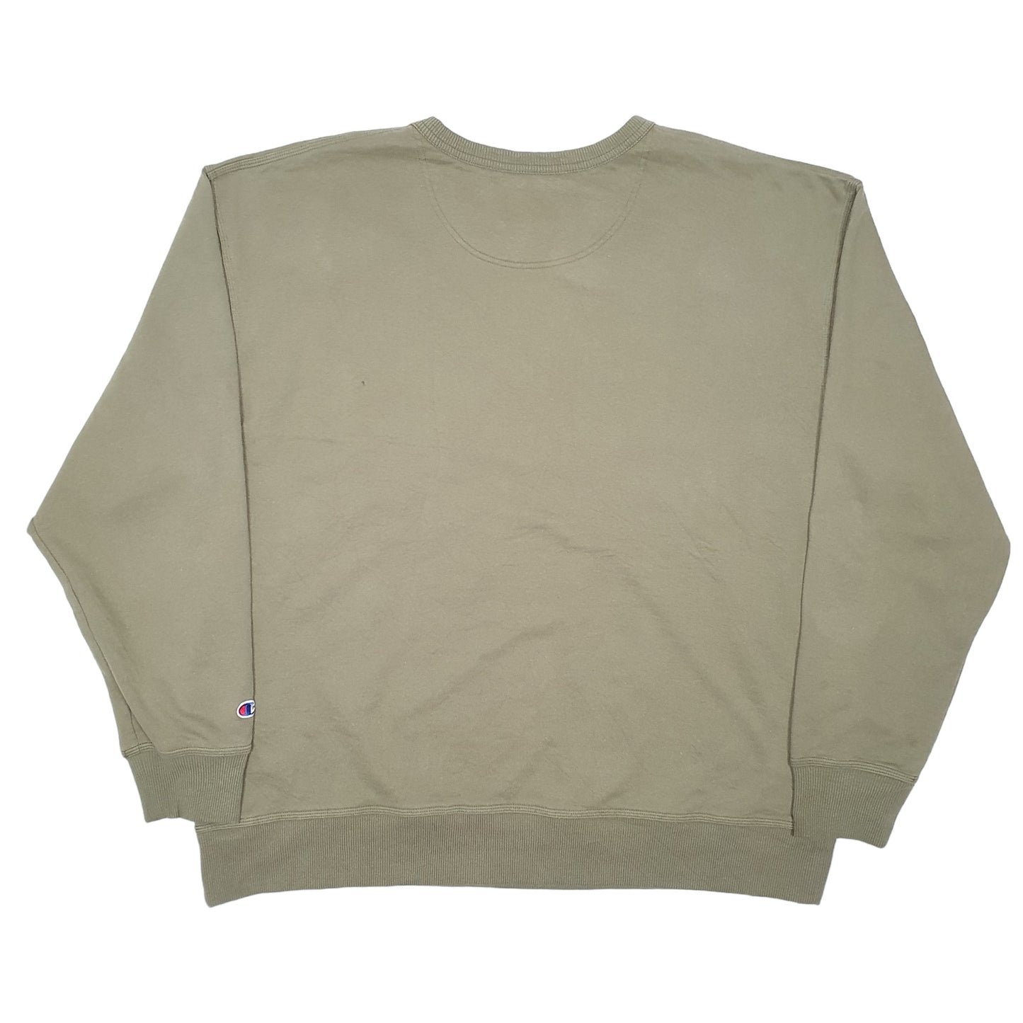 Mens Khaki Champion  Crewneck Jumper