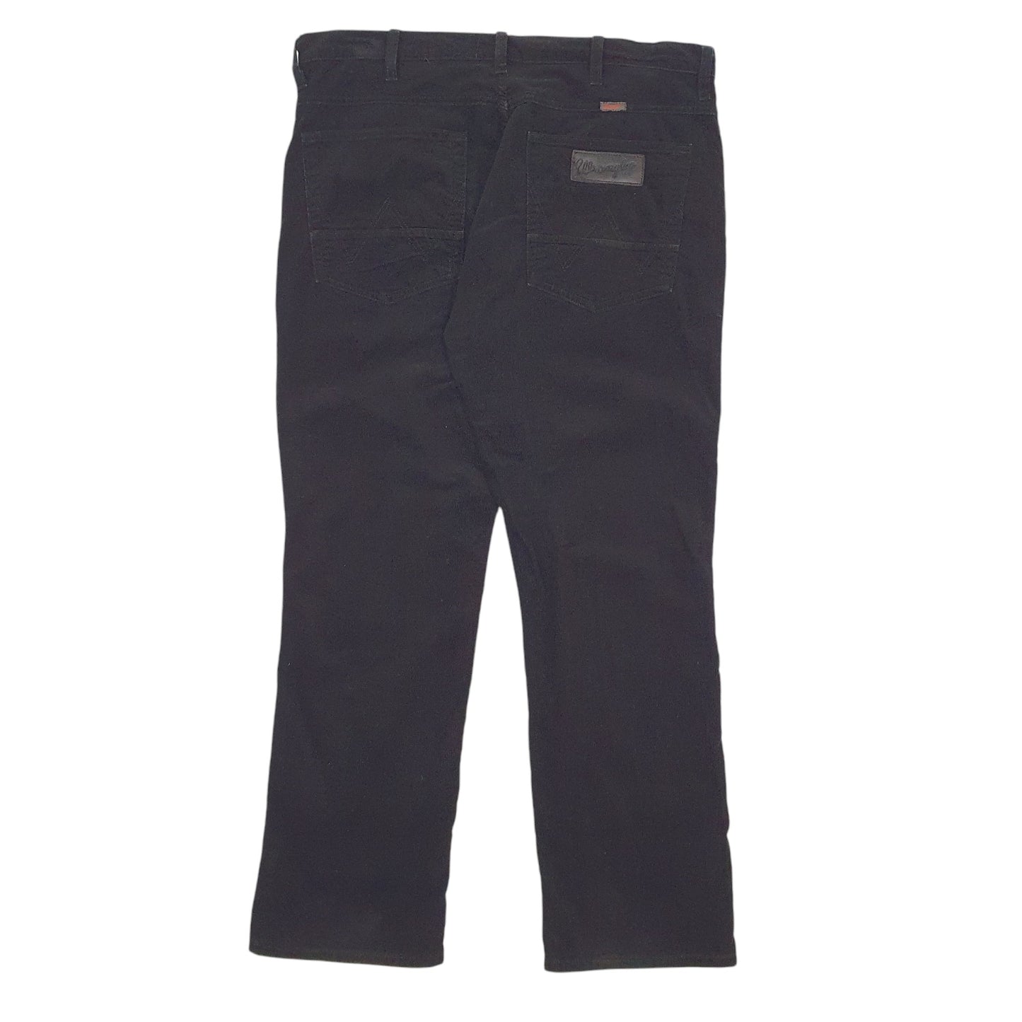 Mens Black Wrangler Arizona Stretch Corduroy Trousers