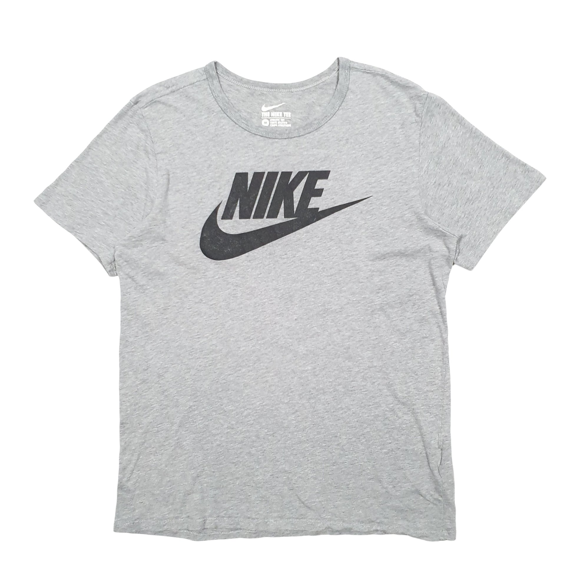 Mens Grey Nike Spellout Short Sleeve T Shirt