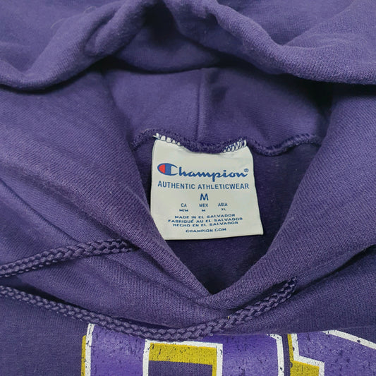 Mens Purple Champion Louisianna State University Tigers Football LSU Hoodie Jumper