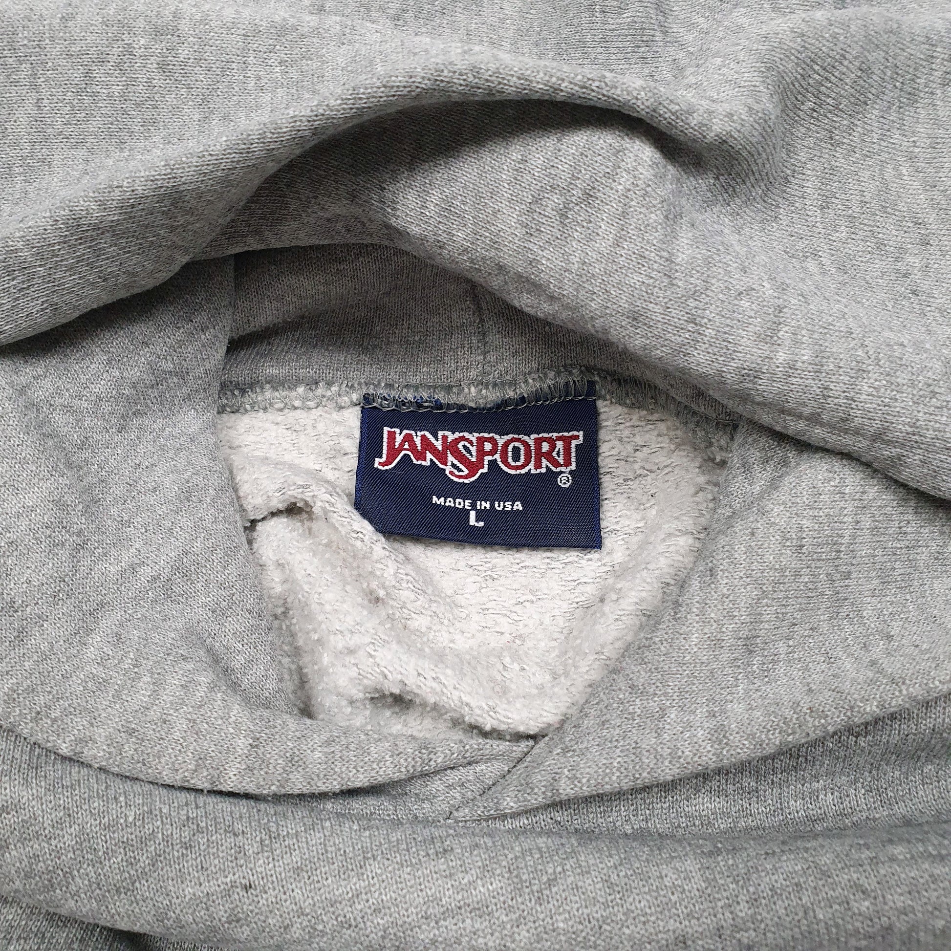 Mens Grey Jansport Vintage Florida State University FSU Made In USA Hoodie Jumper