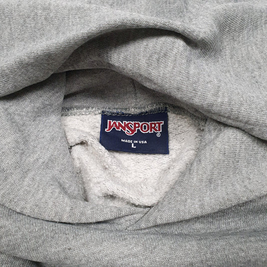 Mens Grey Jansport Vintage Florida State University FSU Made In USA Hoodie Jumper