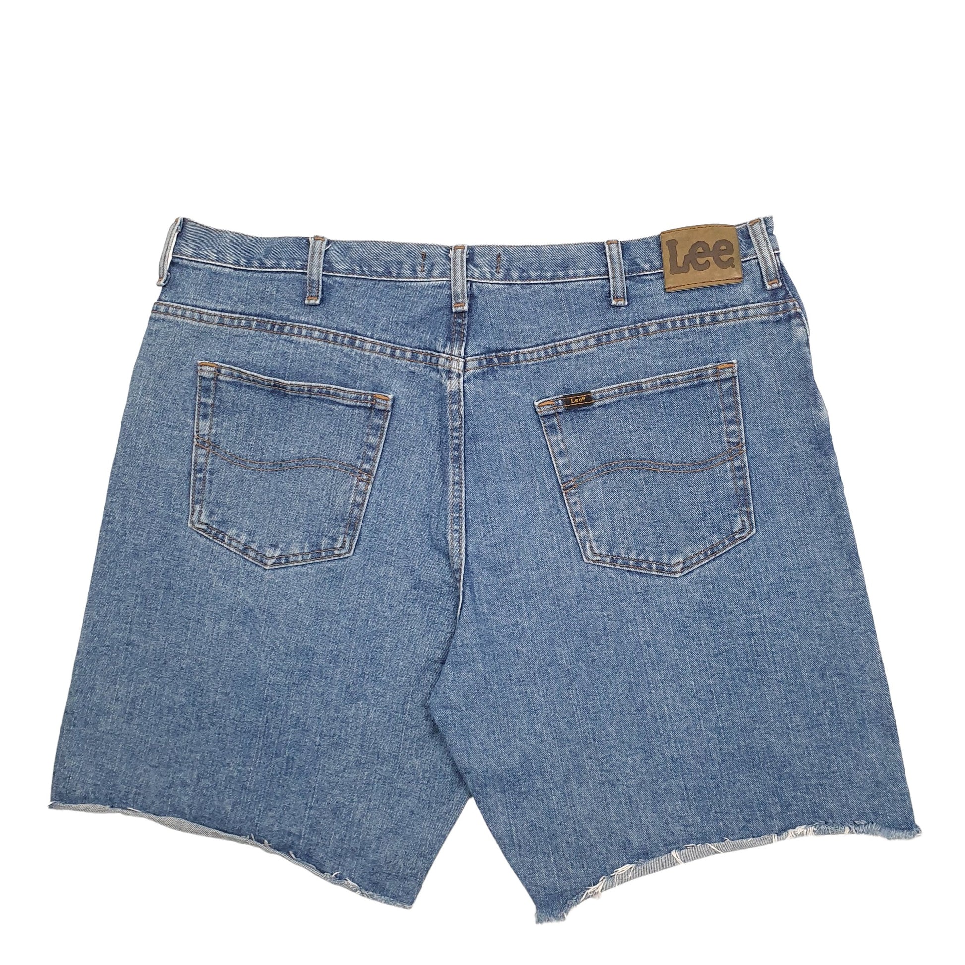 Mens Blue Lee Cut Off Denim Shorts