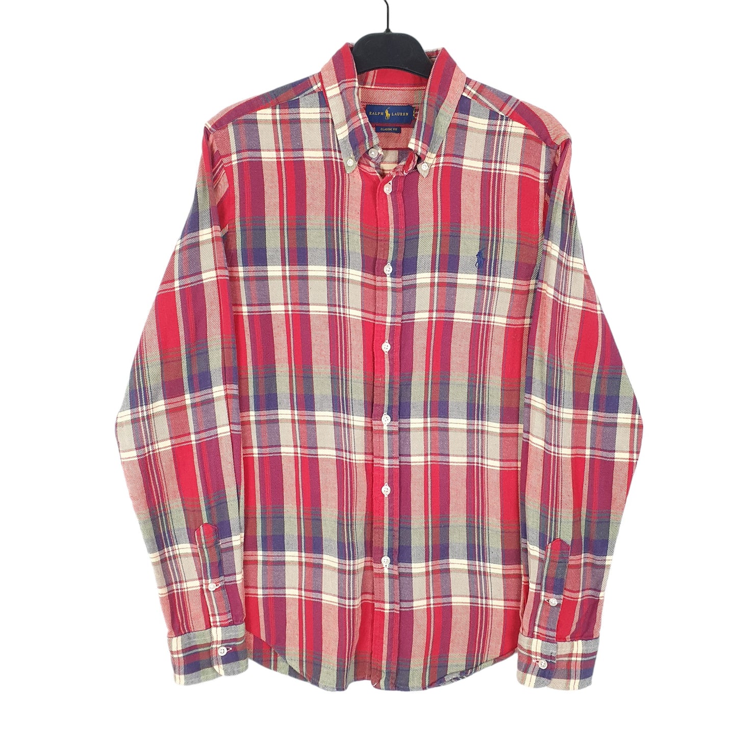 Mens Red Ralph Lauren Flannel Overshirt Shacket Long Sleeve Shirt