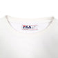 Mens White Fila Spellout Crewneck Jumper