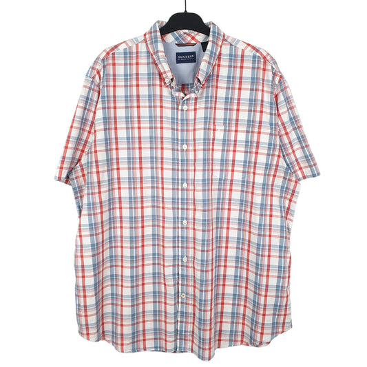 Mens White Dockers  Short Sleeve Shirt