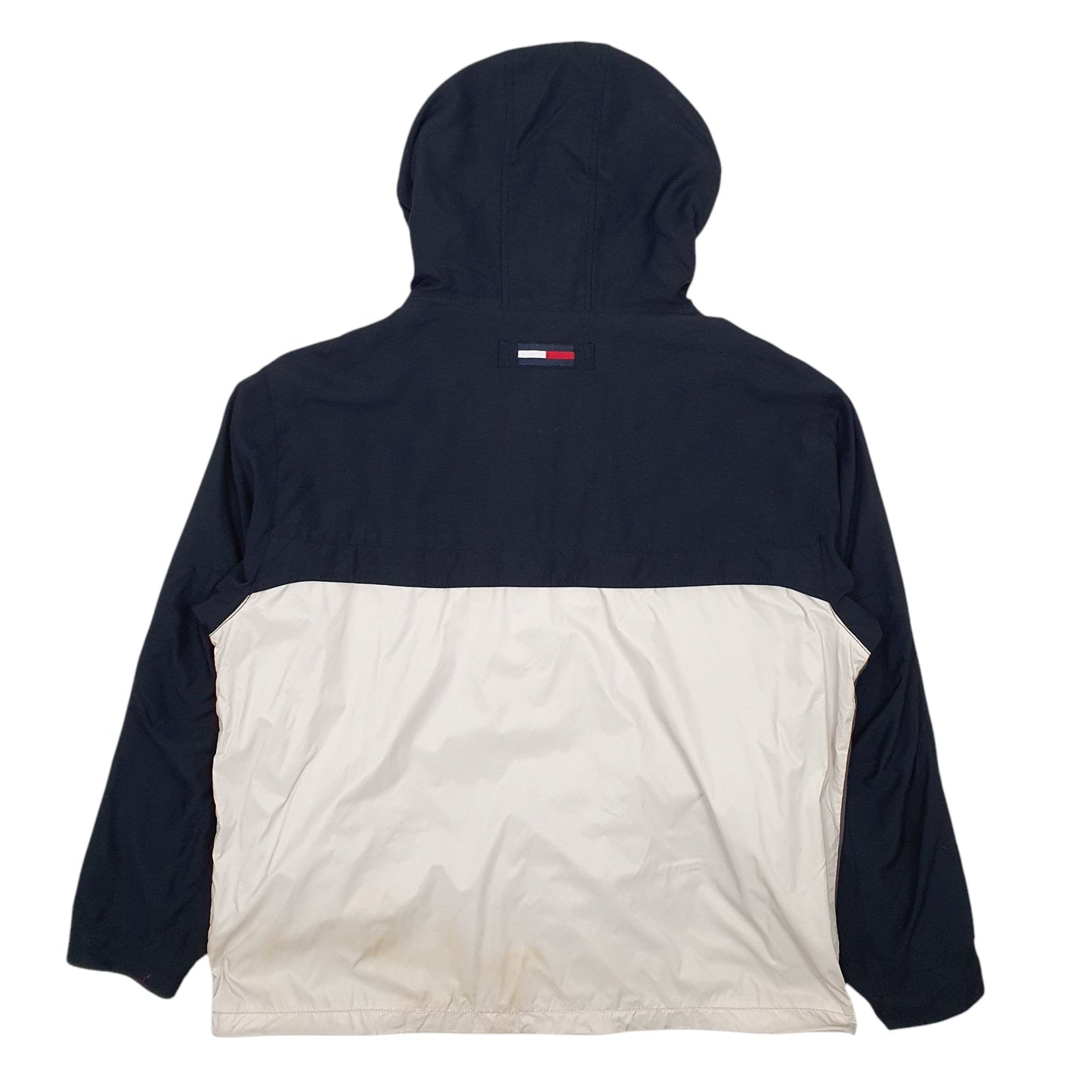 Mens Black Tommy Hilfiger Vintage 00s V Neck Coat