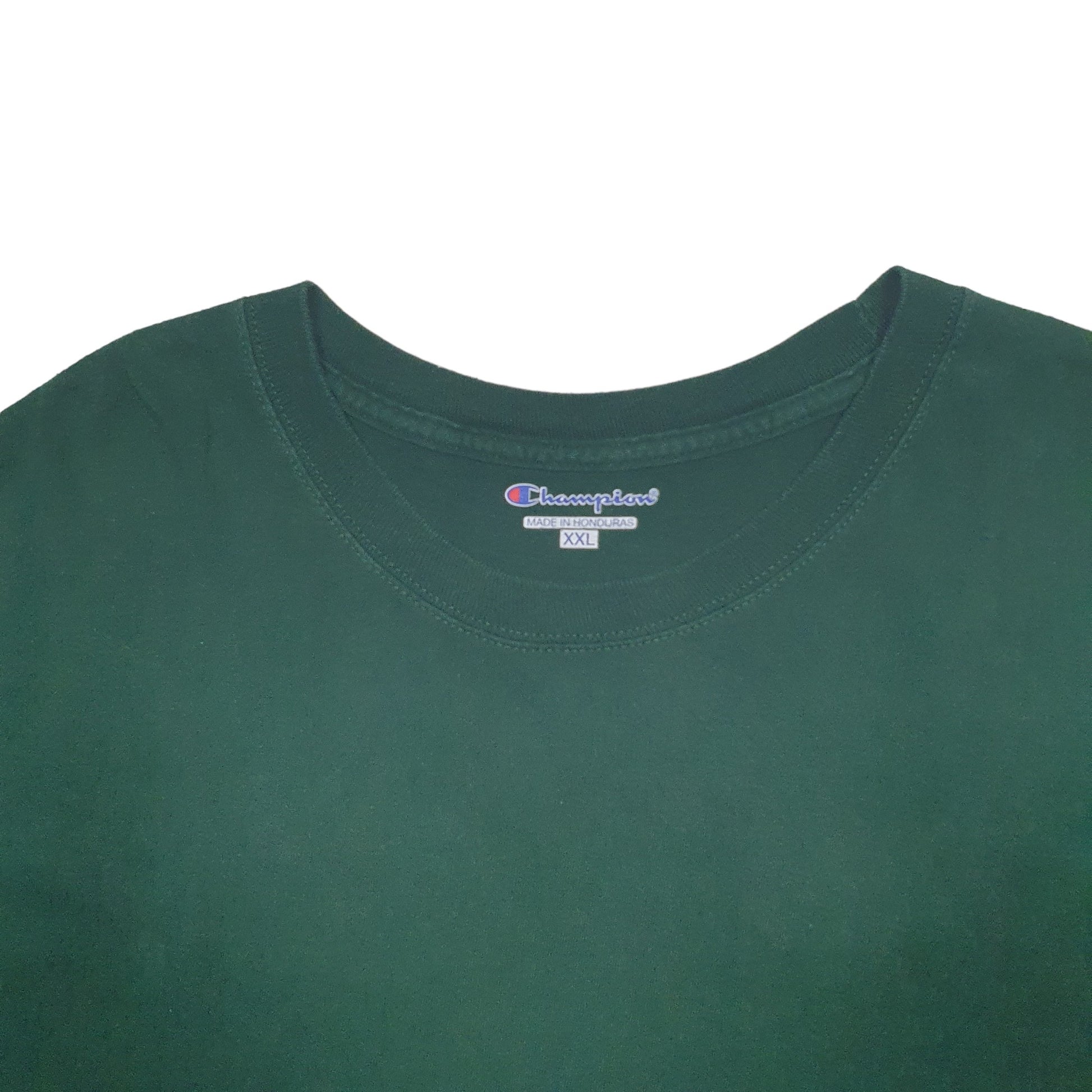 Mens Green Champion  Short Sleeve T Shirt