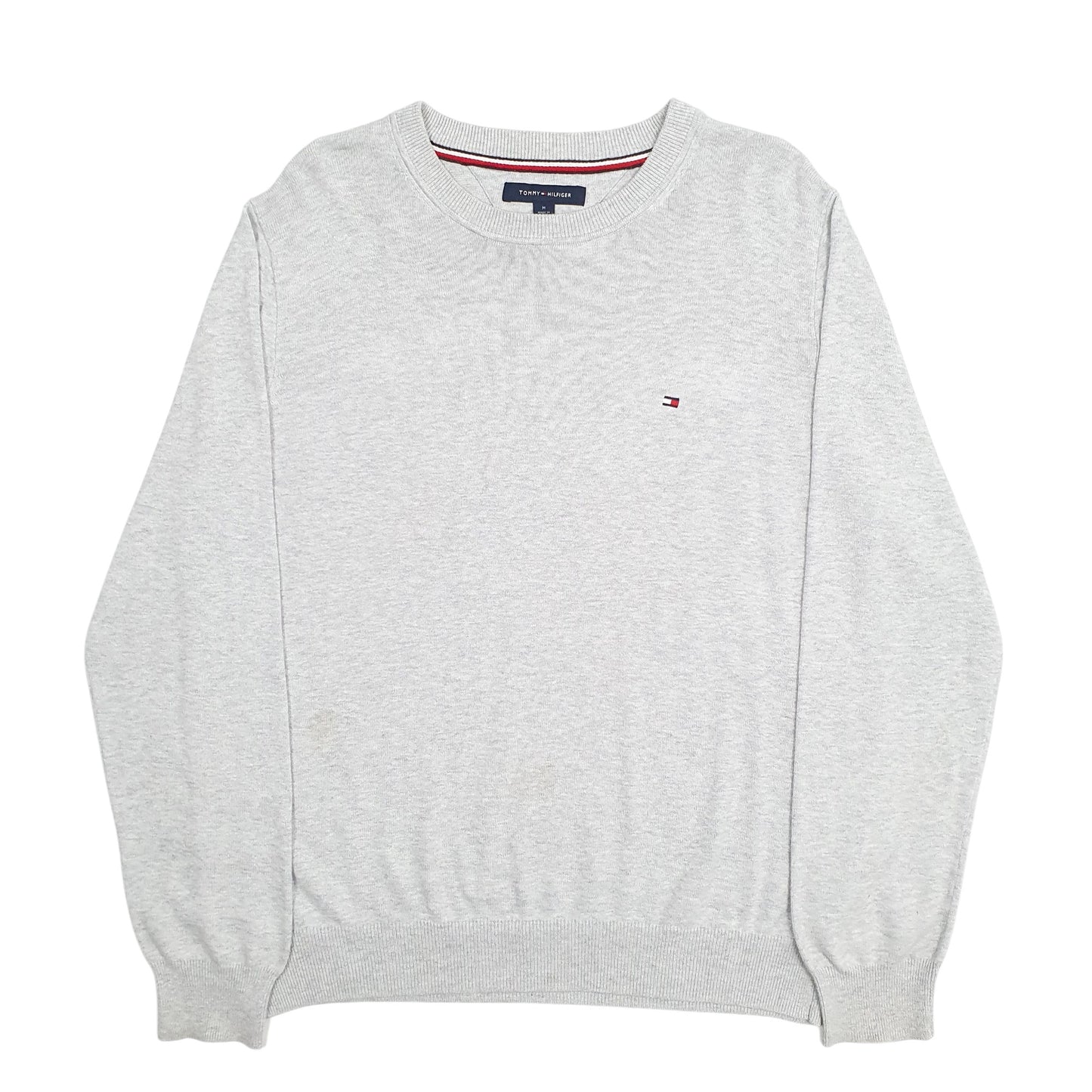 Mens Grey Tommy Hilfiger  Crewneck Jumper
