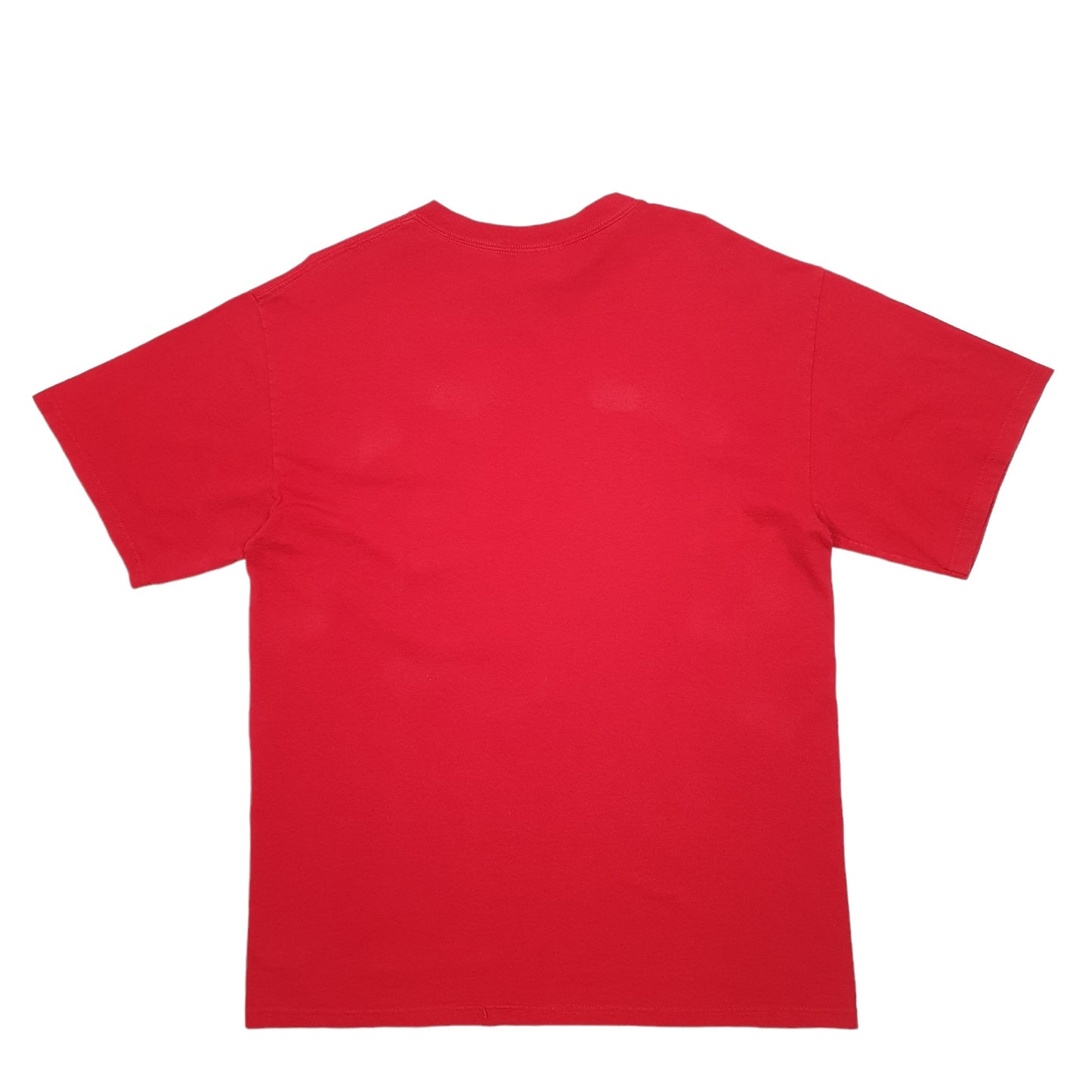 Mens Red Adidas Spellout Short Sleeve T Shirt