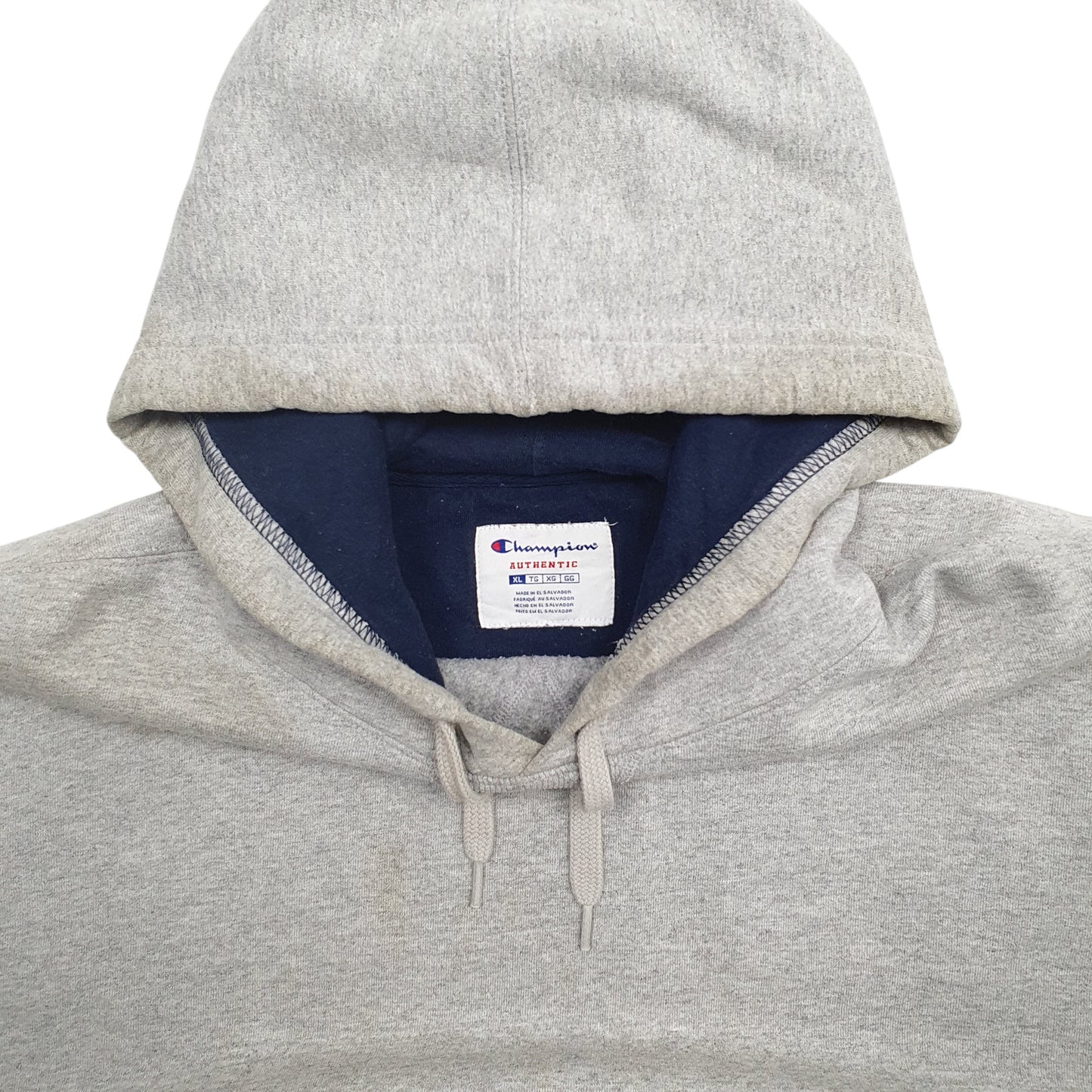 Mens Grey Champion  Hoodie Jumper