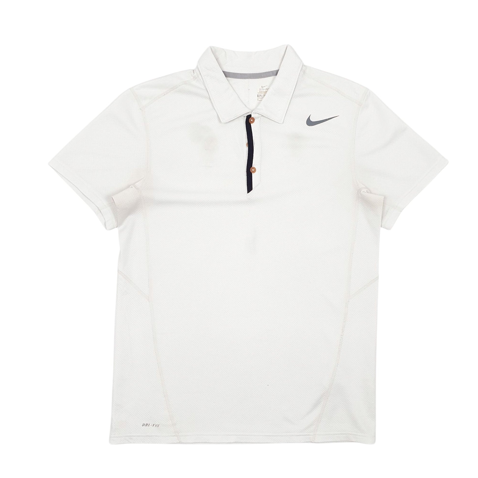 Mens White Nike  Short Sleeve Polo Shirt
