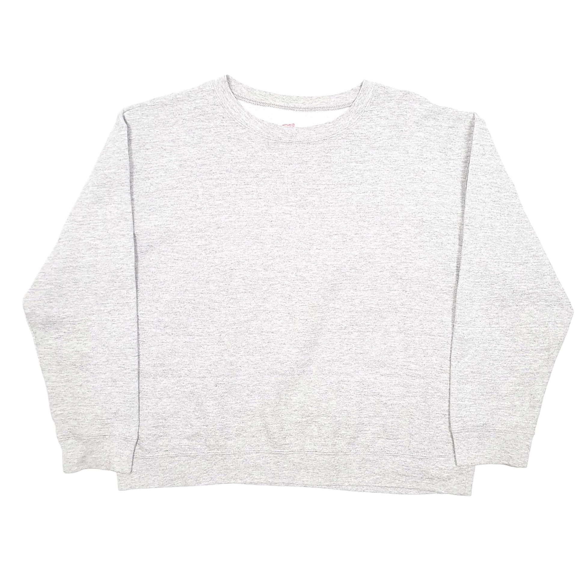 Womens Grey Hanes  Crewneck Jumper