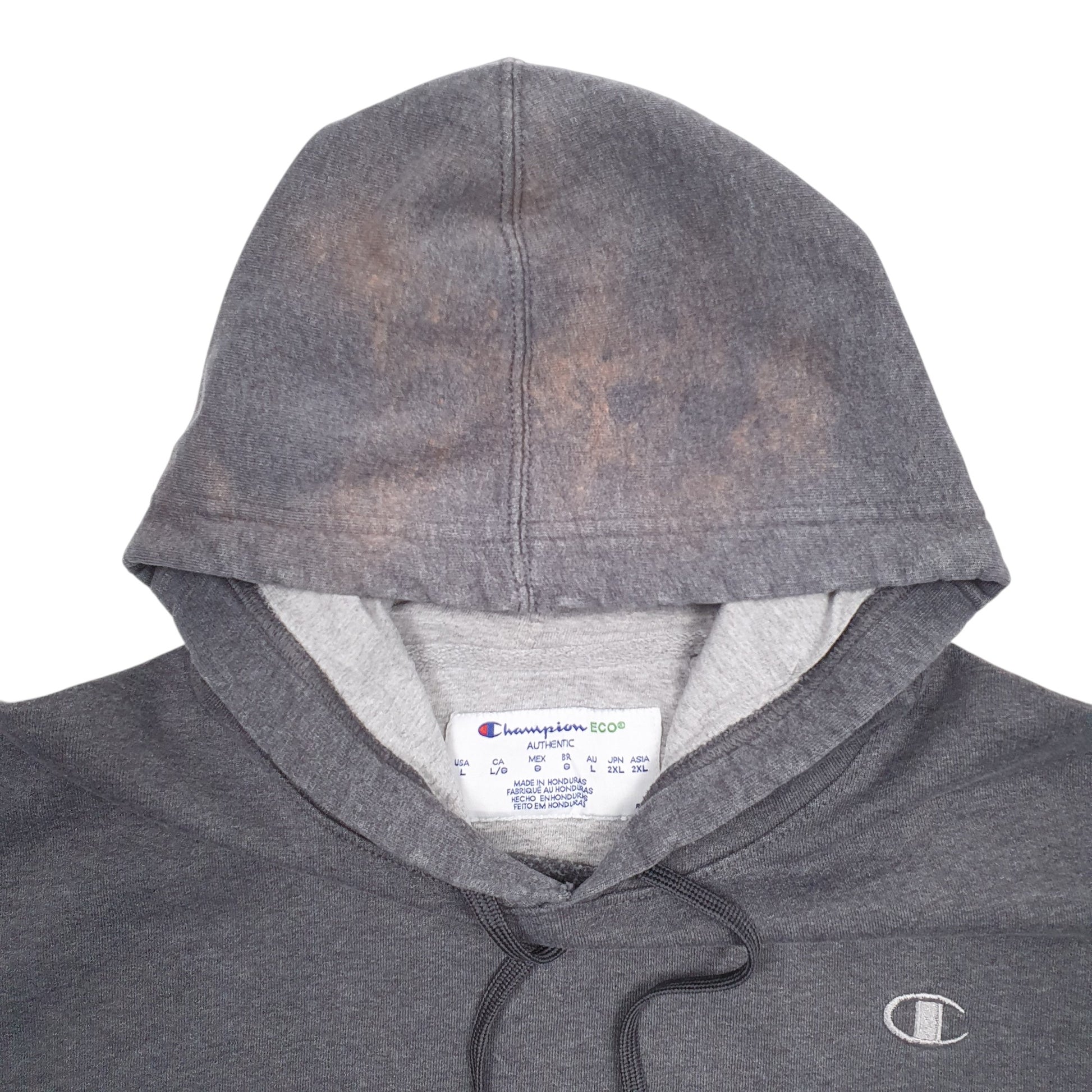Mens Grey Champion  Hoodie Jumper