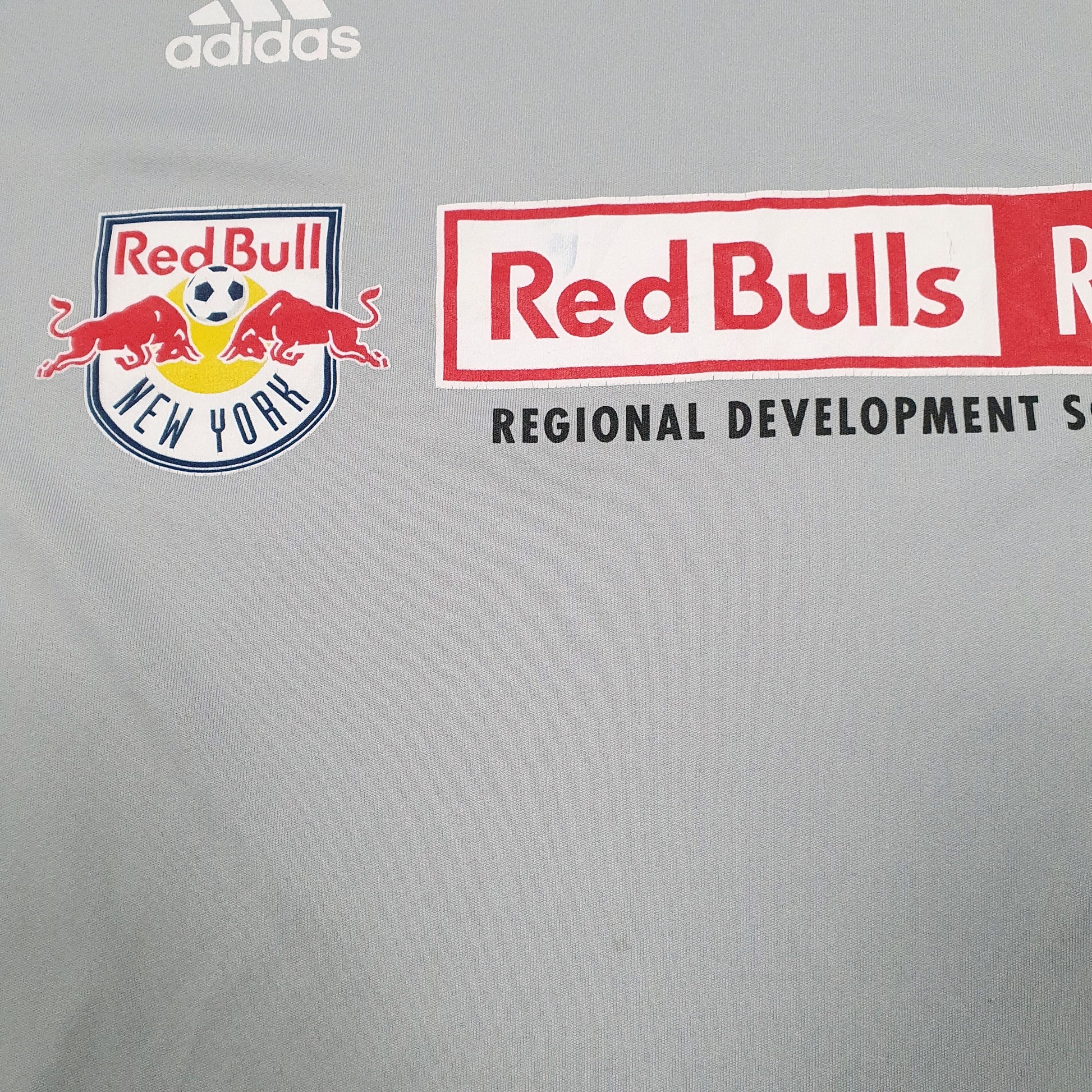 Womens Grey Adidas Red Bulls Soccer New York Active Short Sleeve T Shirt