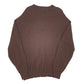 Mens Brown L L Bean Made In Scotland V Neck Jumper